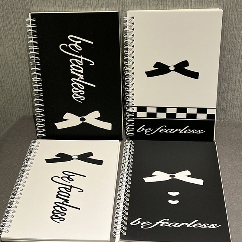 Photography Book - دفتر ملاحظات حلزوني A5 بتصميم فيونكة