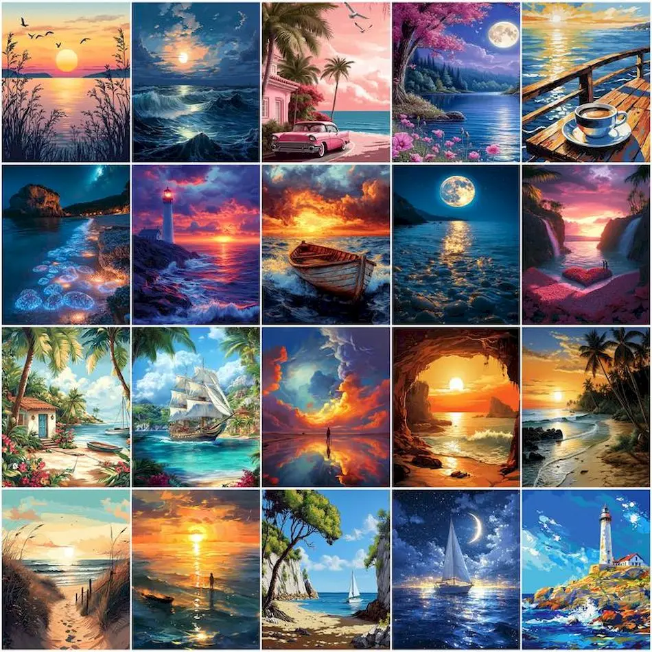 لوحات رسم بالأرقام، مناظر بحري - مراجعة Photography Design وسعره